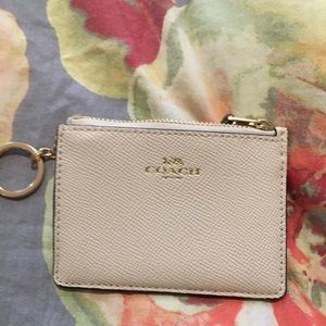 Coach key chain card holder! Mini skinny id case